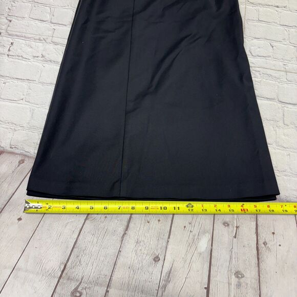 Tracy Reese Women Capri Cropped Wide Leg Pants Size 6 Black C024 -10 - Picture 8 of 16